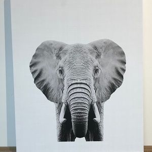 Elephant minimalistic Statement Art on Canvas